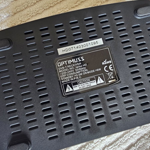 Optimuss TV decoder like new with remote and SCART