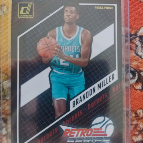 Brandon Miller 2023-24 Donruss Gold Press Proof card like new, Retro Series