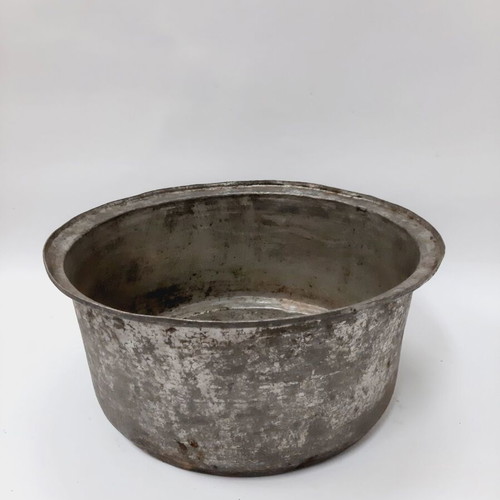 Antique Hand-Forged Copper Vessel Used, 28 cm Opening, 19th Century