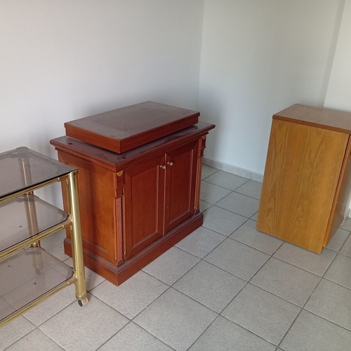 Living room and entrance furniture set like new, cherry wood