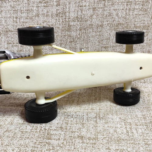 Formula 1 toy car new plastic vintage 70s yellow without box