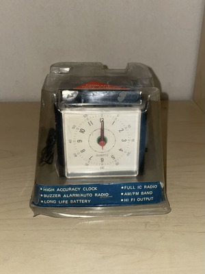 Ρολόι ραδιόφωνο AM/FM quartz καινούργιο, compact cube