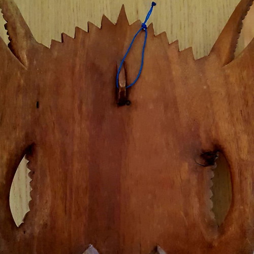 Collectible wooden handmade mask from Bali used