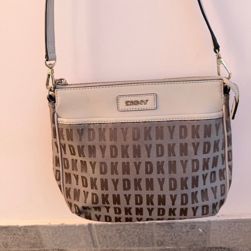 DKNY crossbody bag like new, beige and brown