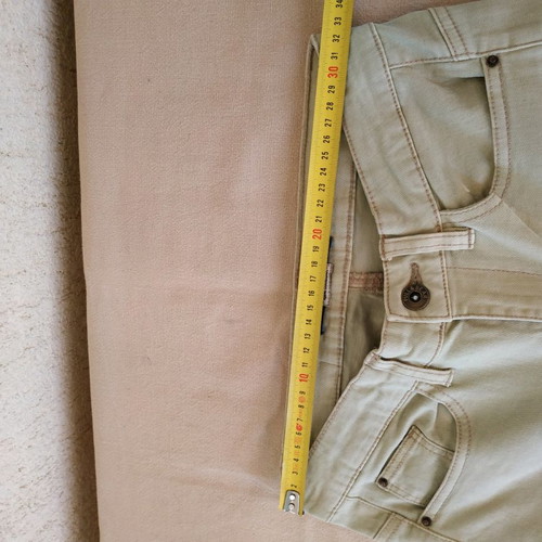 Denim skinny Pull&Bear No(36) like new, cotton pistachio color