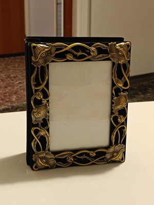 Vintage 80s-90s άλμπουμ φωτογραφιών-κορνίζα μεταχειρισμένη σε στυλ Art Nouveau