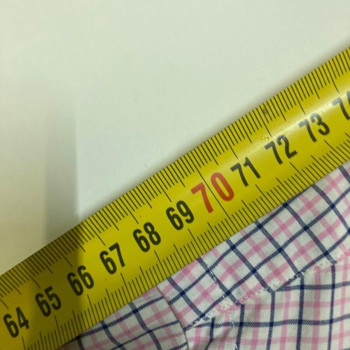 Ralph Lauren Oxford long sleeve shirt, pink white blue checked, size L