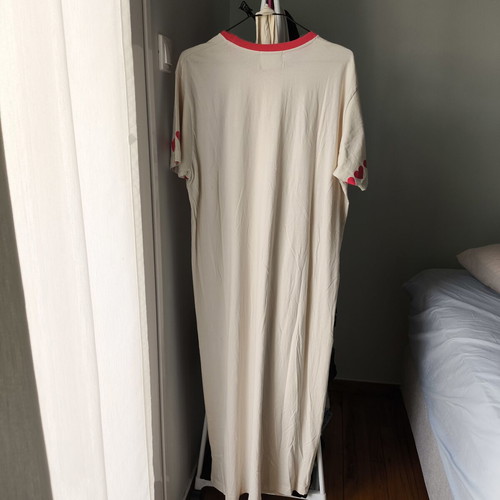 Karavan dress with belt and heart-patterned bag like new