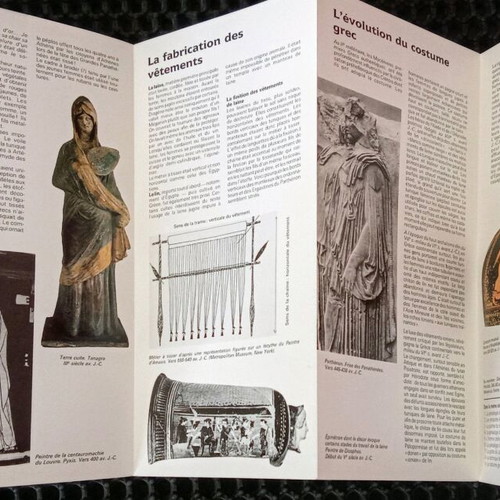 Le Costume Grec 1987 and L'Art Byzantin No113 museum brochures used