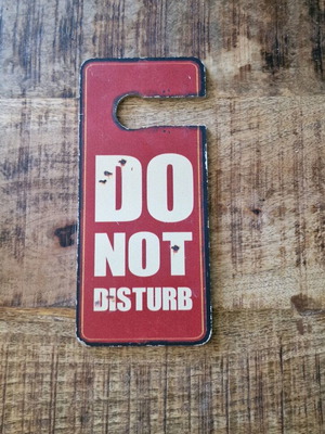 Decorative hanging door sign