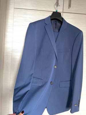Berto Lucci suit new, blue, size XXL