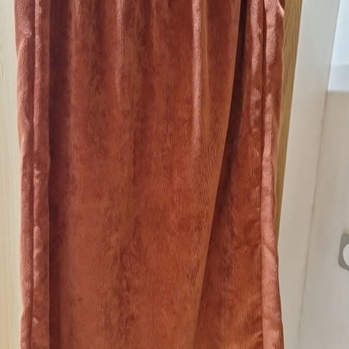 Midi corduroy skirt like new, orange, Aitheras Clothing