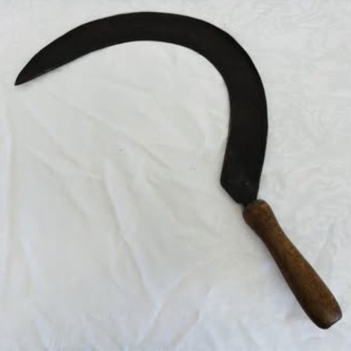 Cypriot sickle used, 40x24cm, antique handmade