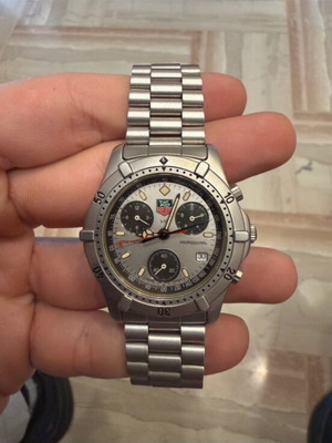 Tag Heuer men's chronograph watch silver like new