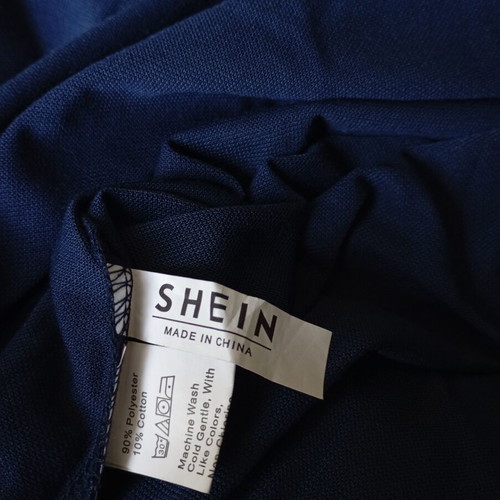 Shein Blue Men's Polo Shirt Large like new