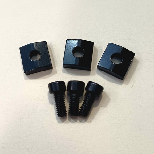 Floyd Rose locking nut blocks and Allen screws set, black