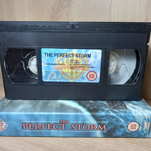 The Perfect Storm VHS videotape, English edition, collectible box