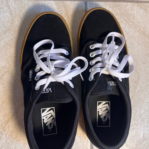 Vans Era black with brown sole like new athletic shoes size 39