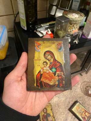 Virgin Mary icon used