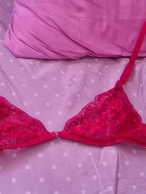 Bra S new red