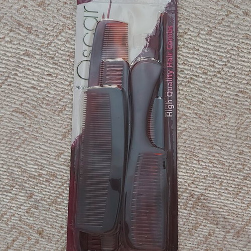 Hair comb set 6 different pieces new
