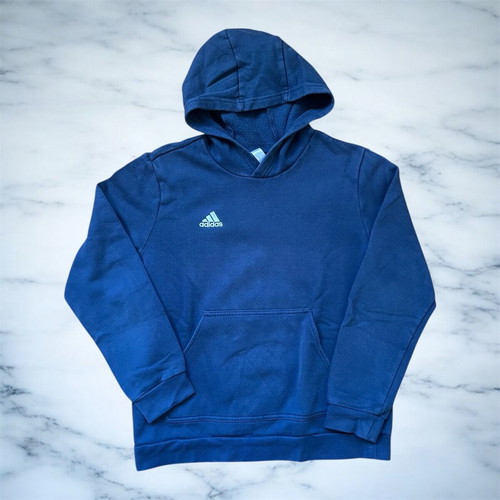 Adidas kids hoodie size L blue like new