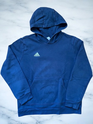 Adidas kids hoodie size L blue like new