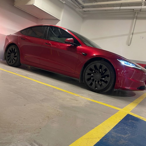 Tesla Model 3/Y Performance Uber Turbine OEM Wheels and Goodyear Eagle F1 Super Sport Tires new