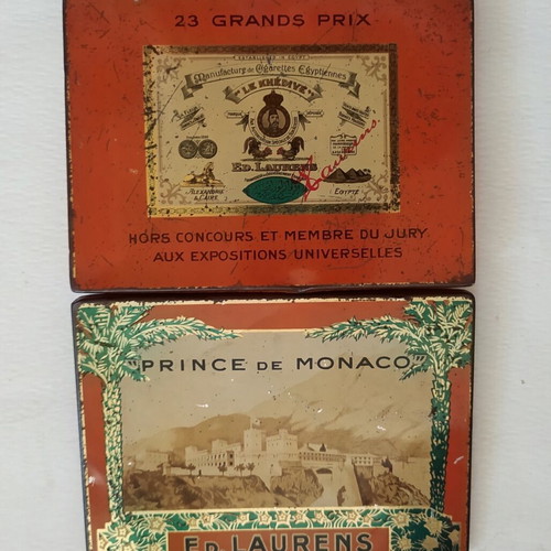 Prince de Monaco vintage metal cigarette box used