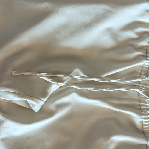 Zara men's pants like new, elastic, white with drawstrings, size L