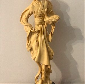 άγαλμα από ριτινι vintage με σφραγίδα  υψος 48εκ