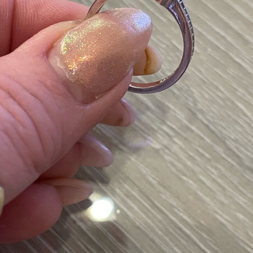 Silver 925 solitaire ring used, size 56