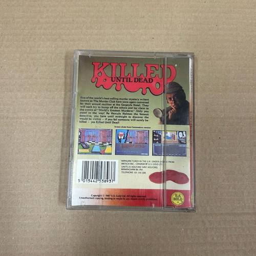Killed Until Dead Amstrad CPC game used, US Gold 1987