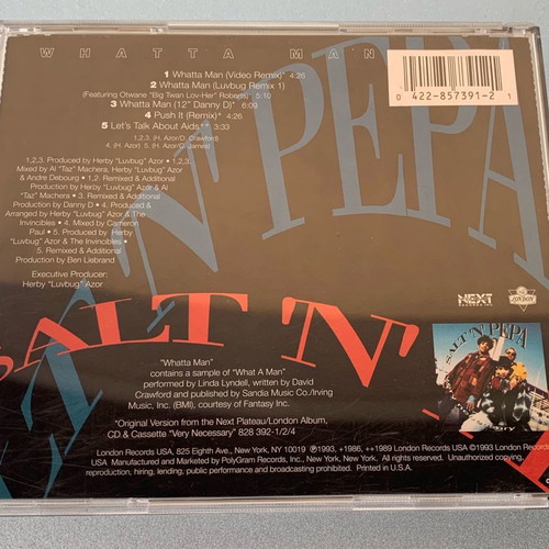 Salt 'n' Pepa with En Vogue Whatta Man 4-trk CD single used