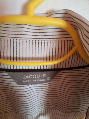 Women's summer shirt like new, black and white, size L