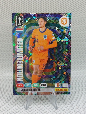 Panini Световно първенство 2026 Adrenalyn XL Tijjani Reijnders лимитирана холограмна карта като нова
