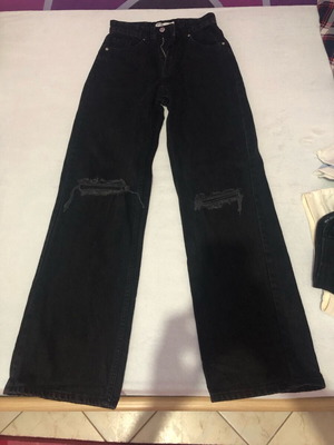 Bershka black jeans pants like new, size XXS