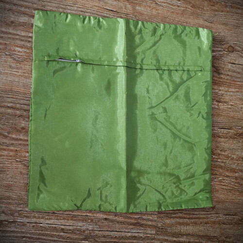 Silk pillow cover 39x39 cm green Real Siam Silk