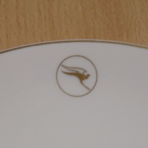 Qantas Airways old promotional ceramic plate used