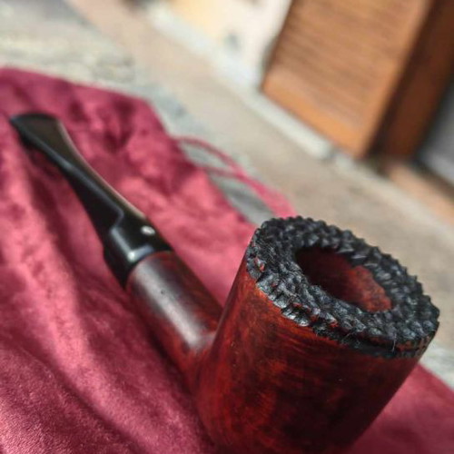 Handmade smoking pipe new from heather root with ebonite mouthpiece
