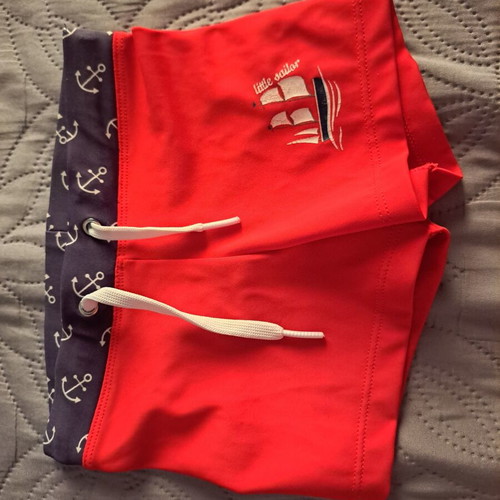 Orchestra Boys' Boxer Swimsuit like new, size 92 cm, red and blue