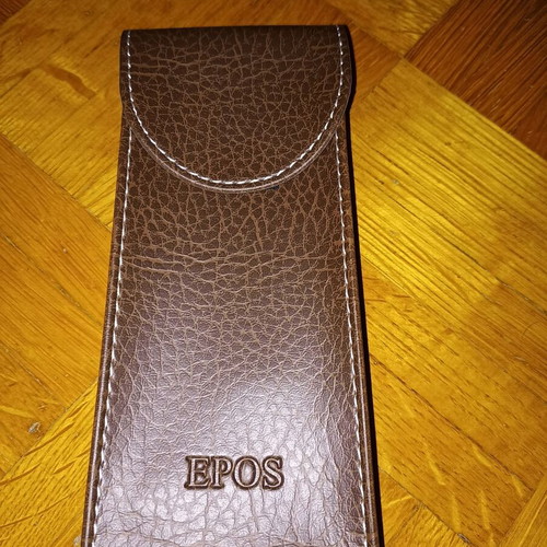 Epos sunglasses new with leather case, black lenses