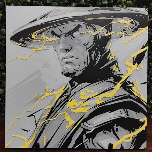 Mortal Kombat Raiden Hueforge 3D printed embossed portrait new