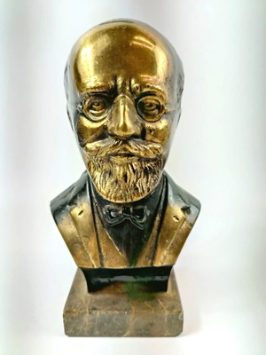 Collectible solid bronze bust of Eleftherios Venizelos like new