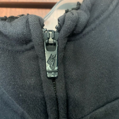 Nike jacket with fur hood like new, black, size 128 cm