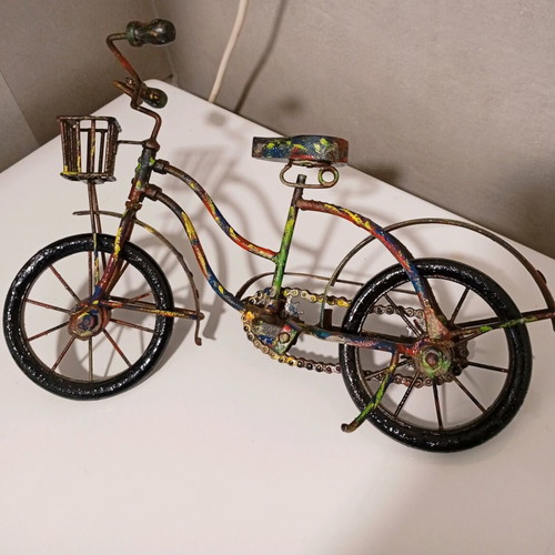 Decorative iron bicycle new with colorful design