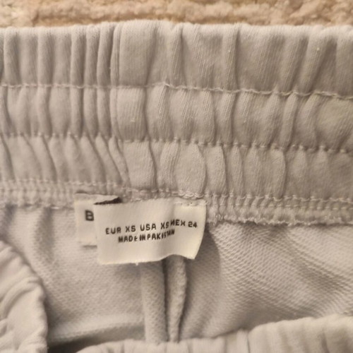 Bershka XS bell-bottom sweatpants like new, turquoise