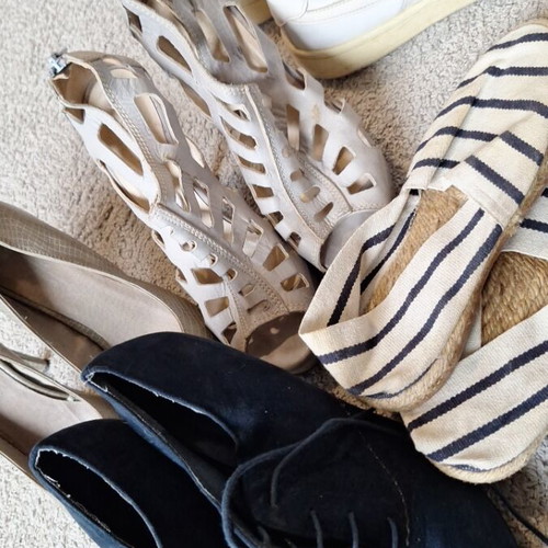 Women's shoes used, pack of 5 pairs