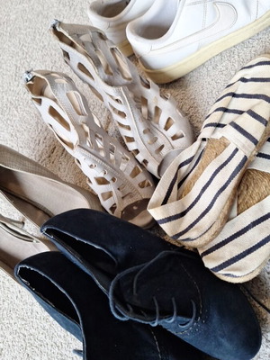 Women's shoes used, pack of 5 pairs