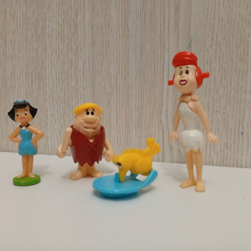 Kinder Surprise Joy Flintstones miniature figures used, set